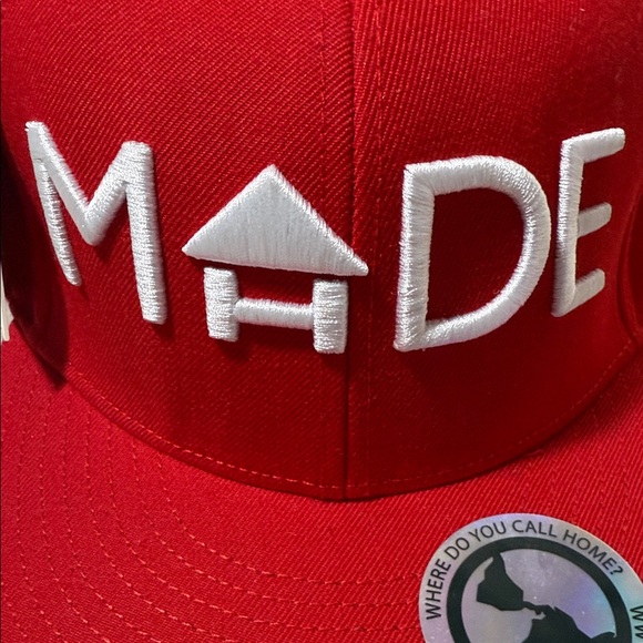 Red MADE Snapback Hat - Picture 4 of 11